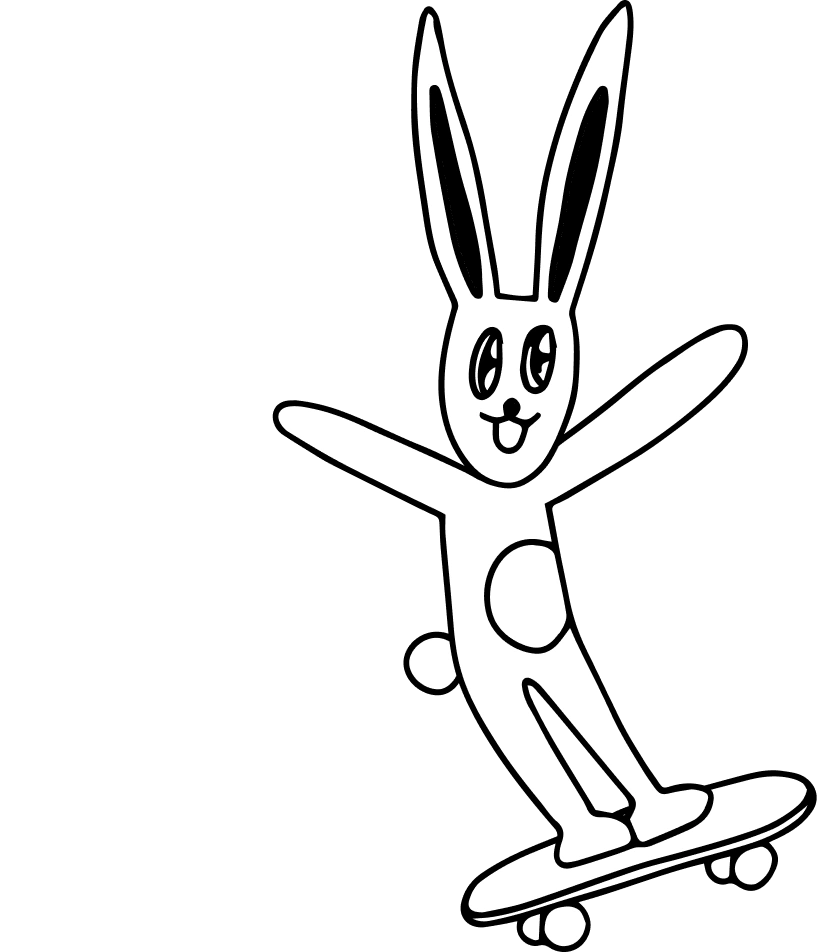 Skateboard Bunny